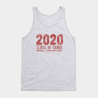 2020 Class of Chaos Grunge Red Tank Top